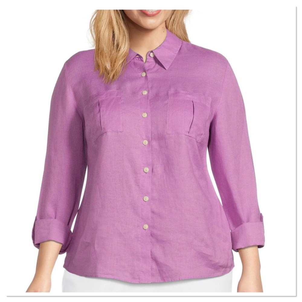 Investments Women’s Gold Label Shirt Purple 22W